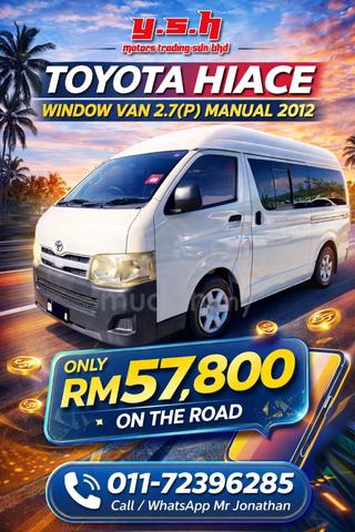 2012 Toyota HIACE 2.7 FACELIFT (M) - 2