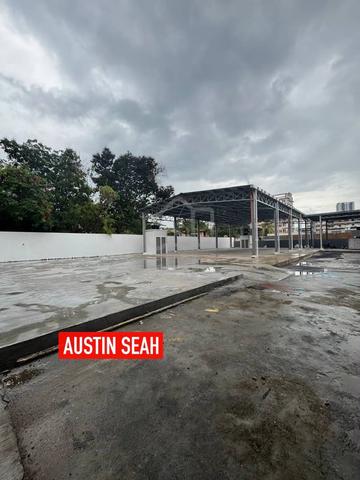 SUNGAI PINANG WAREHOUSE For RENT, PARTIALLY COVERED. GOOD CONDITION 1
