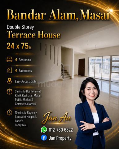 Bandar Alam Masai Johor Double Storey Terrace House For Sales 1