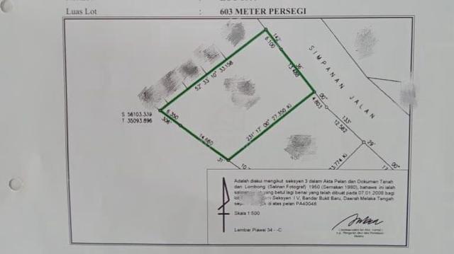 Prime Area Freehold Bungalow Land @ Mata Kuching Melaka Tengah 1
