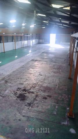 Pandamaran Detached Factory 31k Sqft Power 1000 AMP Ceiling 25ft 1