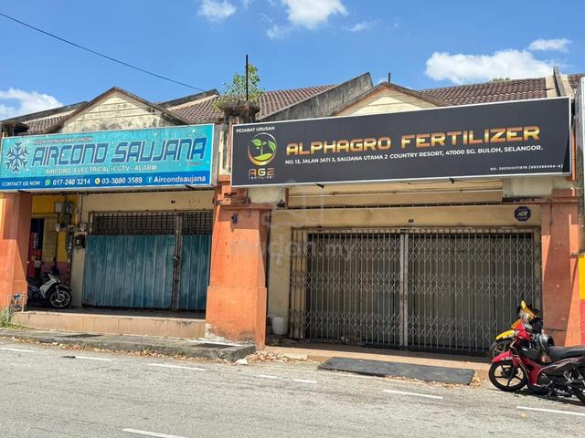 BUMI LOT HIGH ROI ‼️Single sty Shoplot Saujana Utama Sg Buloh 5