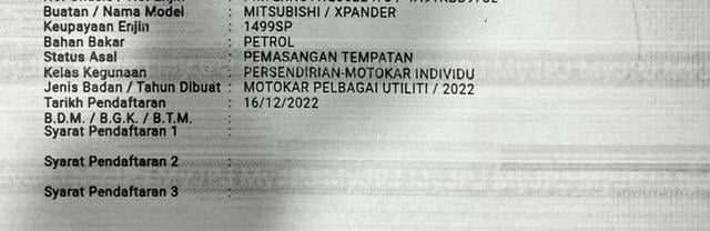 2022 Mitsubishi XPANDER 1.5 (A) SERVICE MITSUBISHI - 2