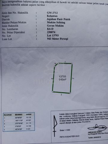 tanah untuk dijual d selising 1