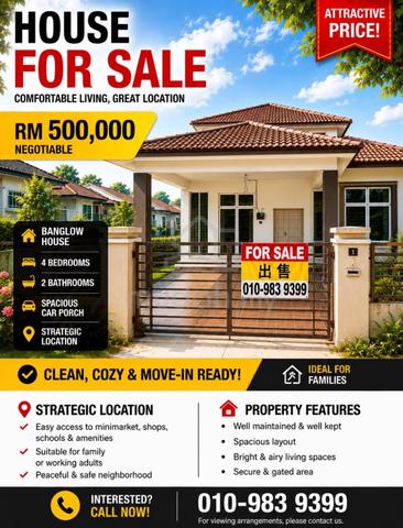 Bungalow House for sale 1