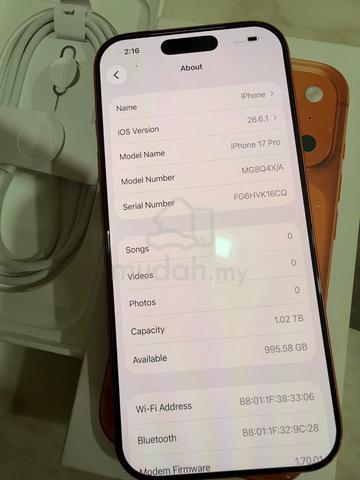 iPhone 17 pro 1tb orange - photo 2 of 4