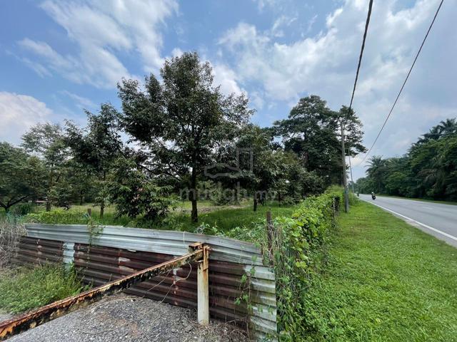 Ulu Yam,2 acre durian orchard, beside main road. 1