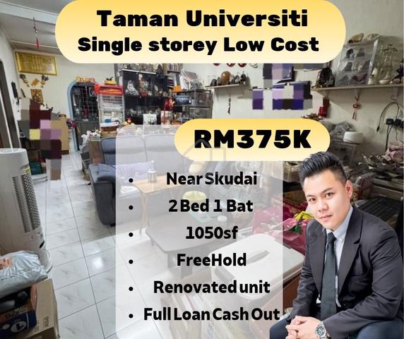 Taman Universiti Single Storey Low Cost House/Jalan Kebangsaan/Skudai 1