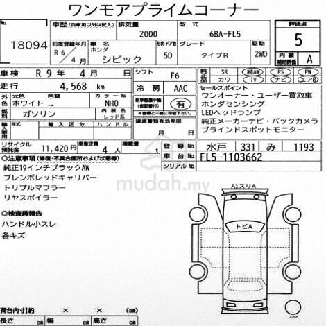 Grade 5A 2024 Civic Type R FL5 Free 5 Yrs Warranty - 2