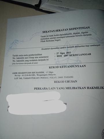 Tanah Lot Banglo Ingin Di Jual Belakang Masjid At Taqwa Pekan 1