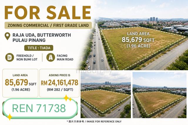 Raja Uda Butterworth Commercial Land For Sale 1