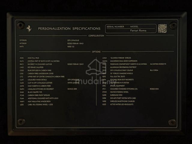 2022 Ferrari ROMA 3.9 V8 Full Options JBL Carbon P - 2