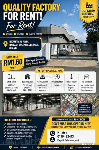 Klang Warehouse, Northport Bandar Sultan Suleiman 1