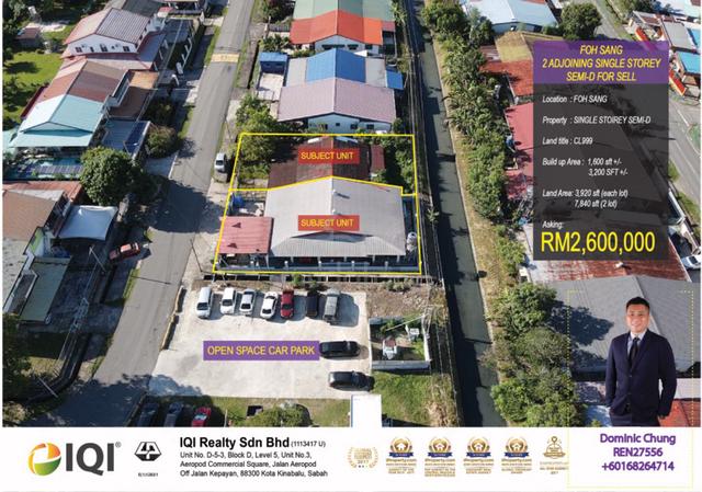 Foh Sang 2 adjoining semi detached with huge open space for sale 1
