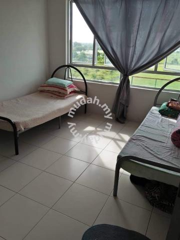 Apartment hijau ikea batu kawan village mall flex aircond full furnish 1