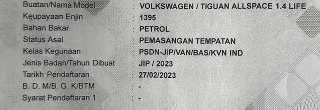 2023 Volkswagen TIGUAN 1.4 ALLSPACE LIFE (A) - 3