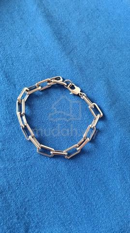 H&M Silver Chunky Link Necklace and Bracelet set - photo 4 of 5