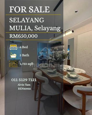For Sale | 2-Storey Link House @ Selayang Mulia | 4 Bed 3 Bath|1733sqf 1