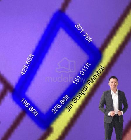 LAND For Sale-2.53acres, Jln Sungai Rambai Frontage Freehold land 1