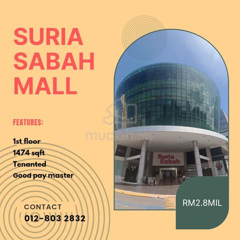 Suria Sabah Shopping Mall 1st Floor Tenanted Near Escalators KK Town 1