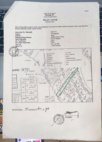 Tanah pertanian kebun kelapa sawit 4.16 ekar 1