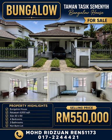 BUNGALOW 2 Storey Taman Tasik Semenyih FOR SALE 1