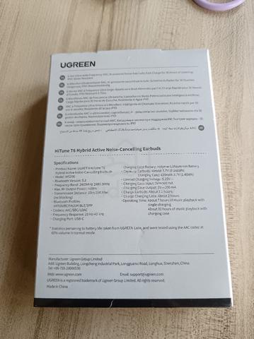 UGREEN HiTune T6 Hybrid Active Noise-Cancelling Ea - photo 2 of 3