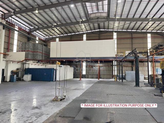 1.5 Detached Factory 44750sf @ Senai Seelong, MEDIUM 1000A 2 Ton CRANE 1