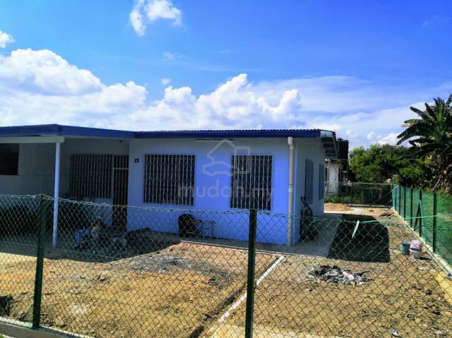 Penampang corner house, taman delima, single storey 1