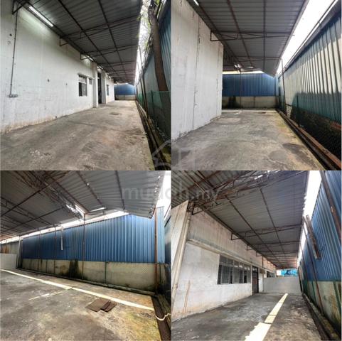 Taman Universiti, 1.5 Storey Factory 50x120, Fully Cover Awning 2