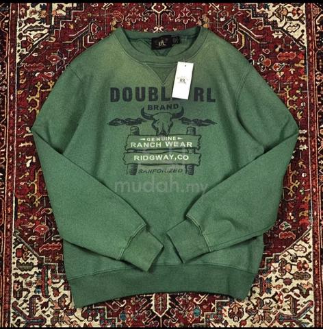 RRL Ralph Lauren Double V Sweatshirt Green Ranch W - photo 2 of 5
