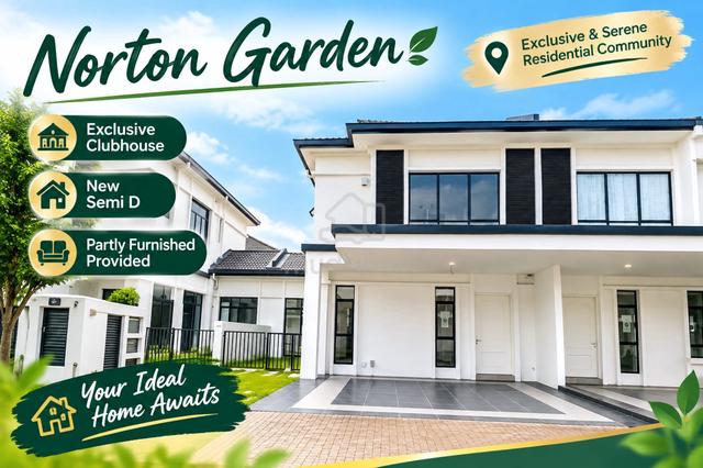 Partly Furnished- New Semi D, Norton Garden, Eco Grandeur, Puncak Alam 1