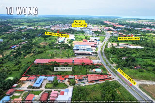 Sandakan Road Frontage Land - Mile 8 . Industrial Land . 2.812 acre 1