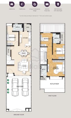 Corner Lot 2 Storey Terrace Link House Anise Kundang Rawang Selangor 2