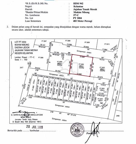 Reopen : Banglo Lot di Kg. Lubuk Dulang, Bukit Bunga, Tanah Merah 1