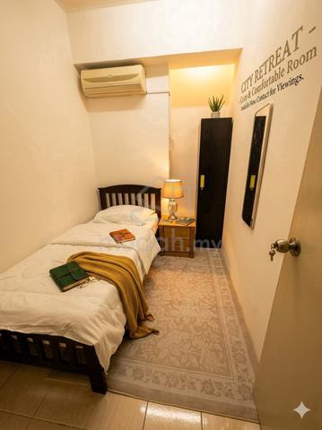 BILIK sewa SINGLE PEREMPUAN condo FULLY FURNISH sebelah LRT 1