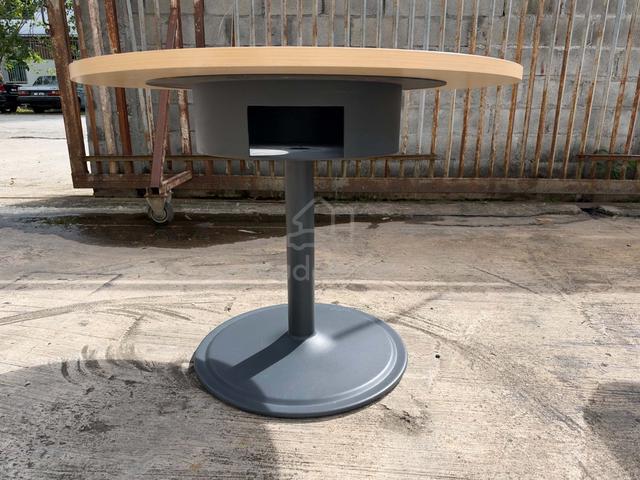 Round Meja Projector Office Table Power Box Displa - photo 3 of 4