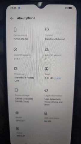 oppo a56 5g  - photo 3 of 4