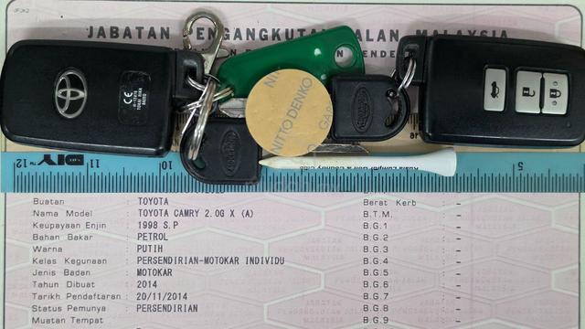 2014 Toyota CAMRY 2.0 G X (A) 100% 1 Owner Ori MIL - 4