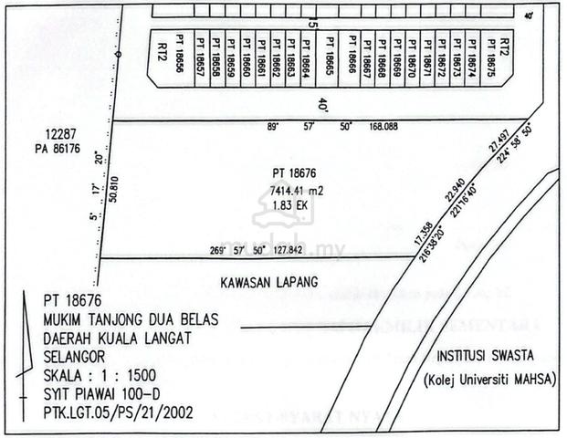 Land (PT 18676) for Sale in Bandar Saujana Putra, Jenjarom, Selangor 1