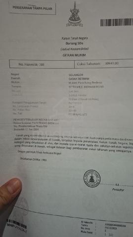 tanah pertanian Kg Batu 37 Sekendi 1