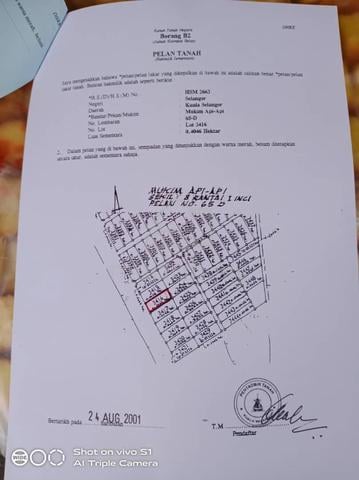 Tanah 1 ekar Mukim Api Api 1