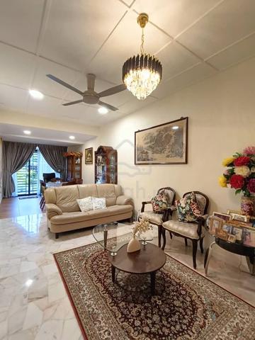 hot area TMN PERMAS JAYA 5 single storey terrace full nice reno extend 1