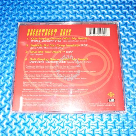 Backstreet Boys Quit Playing Games (With My Heart) Cd Single 2 Tracks Like  New