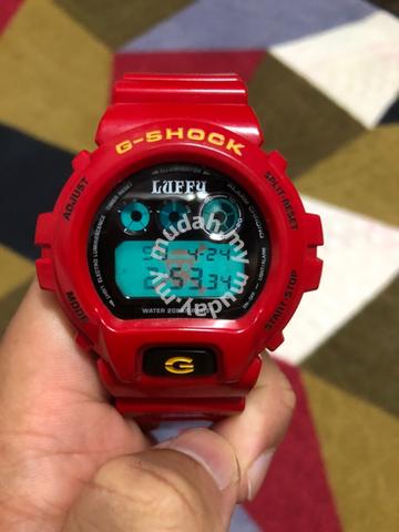 G Shock 3230 Dw6900 Fs One Piece Red Watches Fashion Accessories For Sale In Permatang Pauh Penang