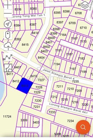 Good prime detached lot  at Lorong Stampin Barat 4, Hui Sing, Kuching 1