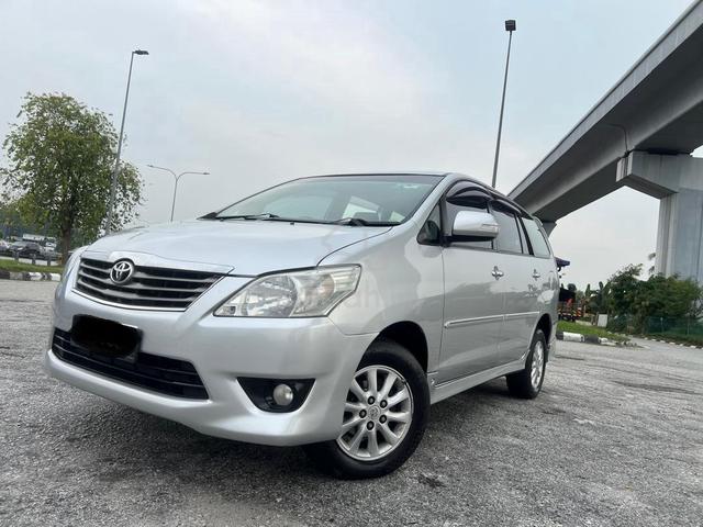 2012 Toyota INNOVA 2.0 G FULL SPEC (A) 1 OWNER - 2