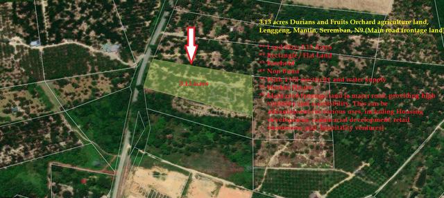 3.13 acres agriculture land, Lenggeng, Mantin, Seremban, N9 1
