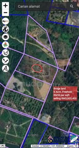 5 Acrea Broga Semenyih Selangor Agriculture land for Sale 1