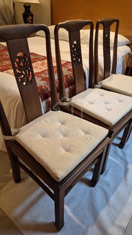 Imported Thai Solid Wood Oriental Dining Chairs - photo 5 of 6